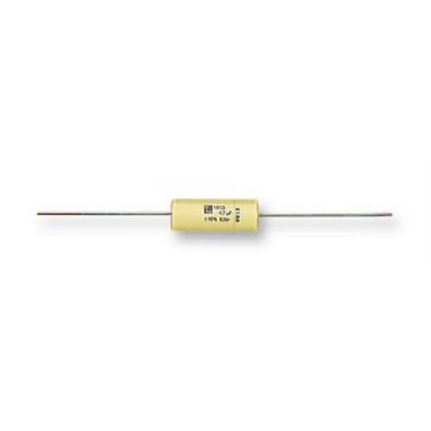 QTY-10 VISHAY MKT18135100652 1uF 50VDC 10/% Axial Polyester Film Capacitor